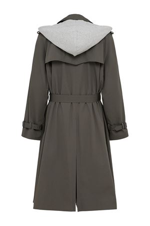 Grey cotton trench coat MM6 MAISON MARGIELA | SH0AH0005M35500860